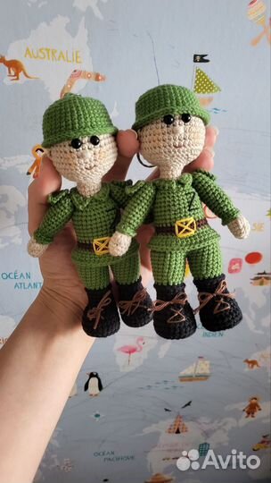 Брелок талисман солдатик