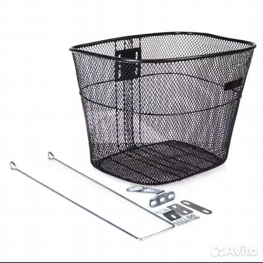 Металлическая корзина для городского велосипеда