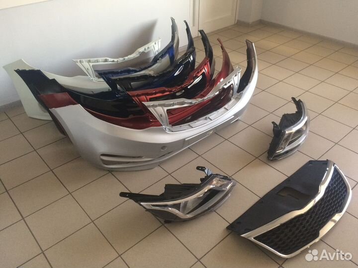 Бампер передний на Киа Рио 3