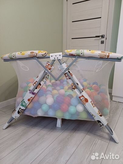 Сухой бассейн (манеж) с шариками 500 штук