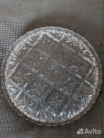 Блюдо хрустальное СССР