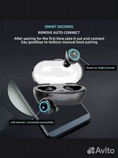 Наушники безпроводные bluetooth гарнитура 5.0