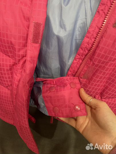 Пуховик спортивный зимний женский 42 44 розовый