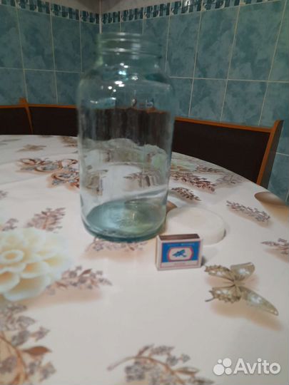 2х банка, 1л бутылка,толстое стекло
