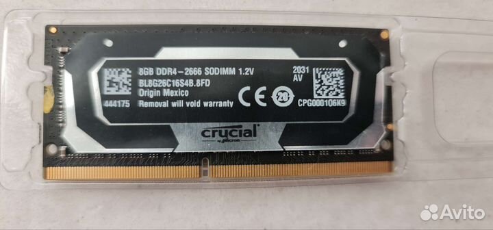 Оперативная память для ноутбука ddr4 8gb