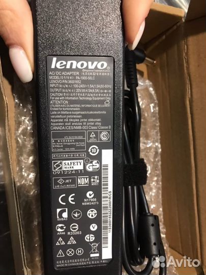 Новый блок питания для Lenovo 20v 4.5a 90w 5.5x2.5