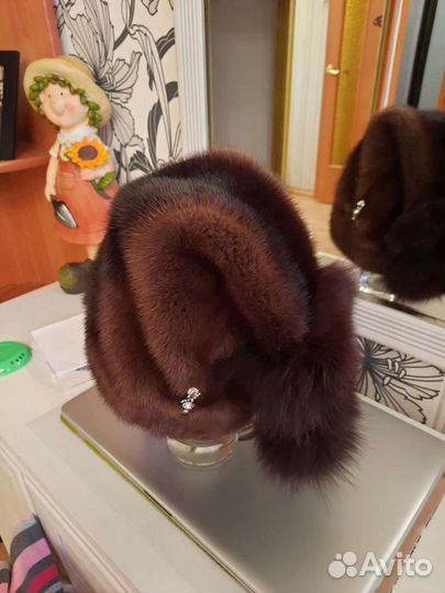 Шапка норковая женская
