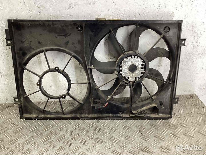 Вентилятор радиатора в сборе с диффузором Volkswagen Touran