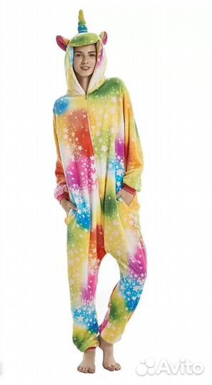 Костюм-пижама Кигуруми Единорог Звездная Галактика