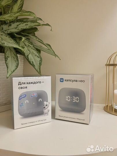 Новая Умная колонка с часами Маруся капсула Нео