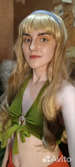 Парик светлый с челкой