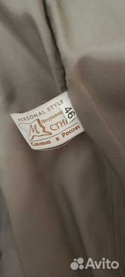 Шуба мутоновая с норкой