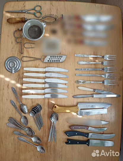Кухонная утварь, ложки, ножи СССР