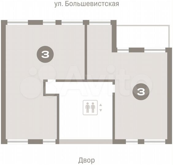 3-к. квартира, 114,1 м², 8/8 эт.