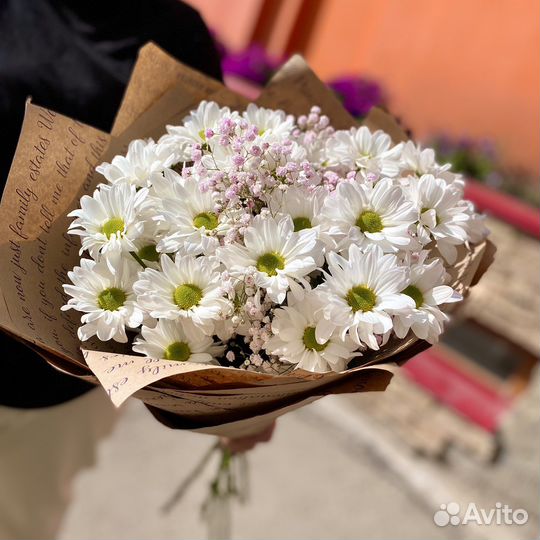 Букеты гиганты из хризантемы