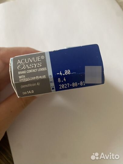 Линзы acuvue oasys 4.0