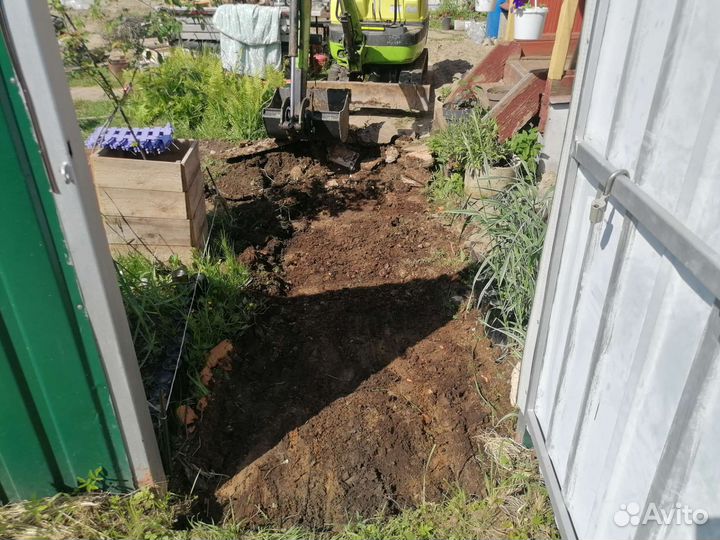 Услуги мини-экскаватора