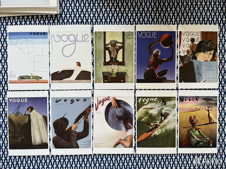 Открытки: обложки журнала Vogue 1890е-2011е гг