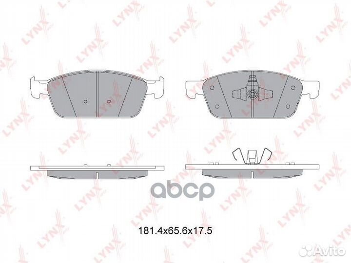 Колодки торм. диск. перед. BD-3036 lynxauto