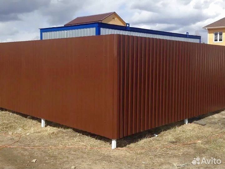 Забор из профнастила