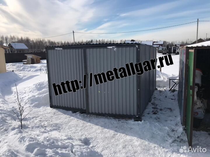 Металлический гараж(Модель Г0318)