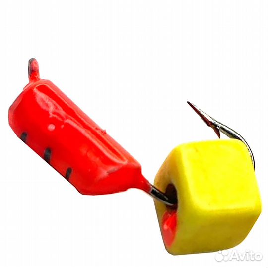 Мормышки вольфрам Столбик красный с 