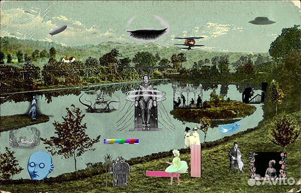 Lenticular printing, original collage