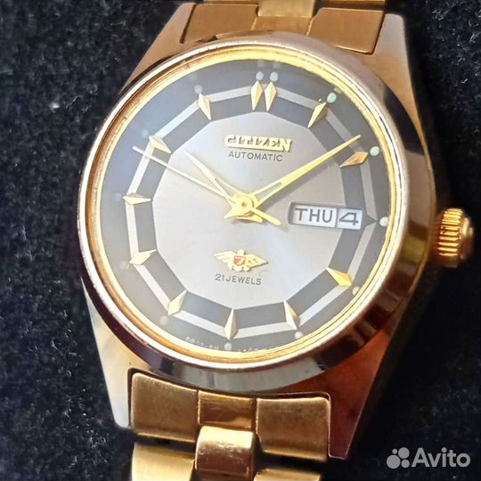Sitizen 7 Eagle женские автоподзавод позолота