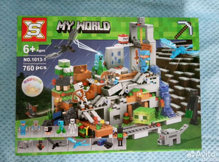 Конструктор лего майнкрафт Горная пещера