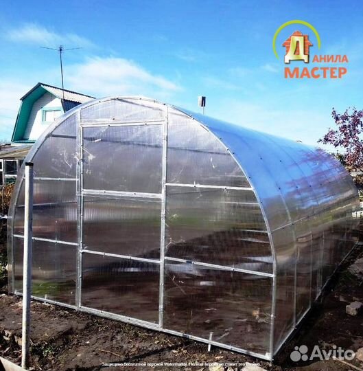 Теплица Люкс с двойной дугой 50 3м*6м