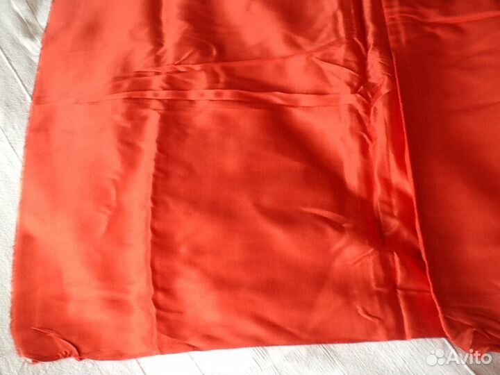 Саржа СССР кораллового цвета 800 х 88 см