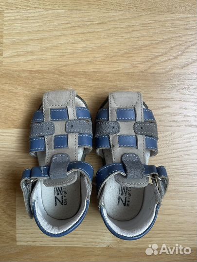 Сандалии для мальчика Зебра натур. кожа