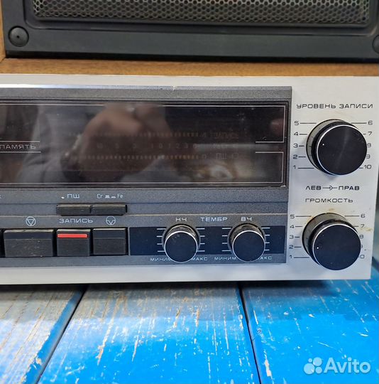 Магнитофон кассетный Маяк М-240С-1 + колонки