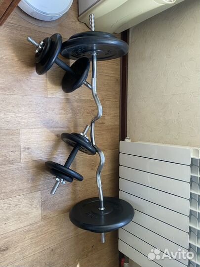 Набор штанга и гантели