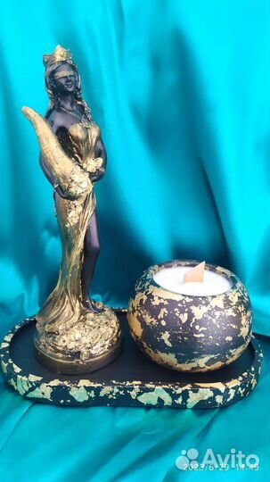 Свеча, статуэтка Фортуна