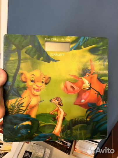 Весы напольные скарлетт король и лев