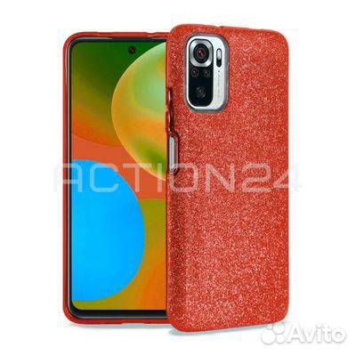 Чехол на Xiaomi Poco M3 Diamond силиконовый (красн