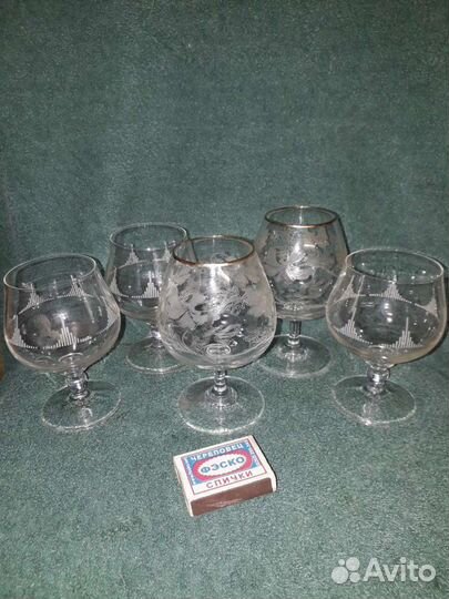 Фужеры хрустальные СССР