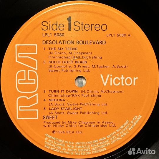 Sweet – Desolation Boulevard (Германия 1974г.)