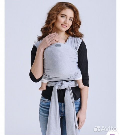Слинг шарф diva серый
