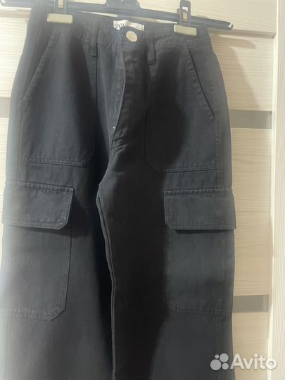 Брюки карго женские zara