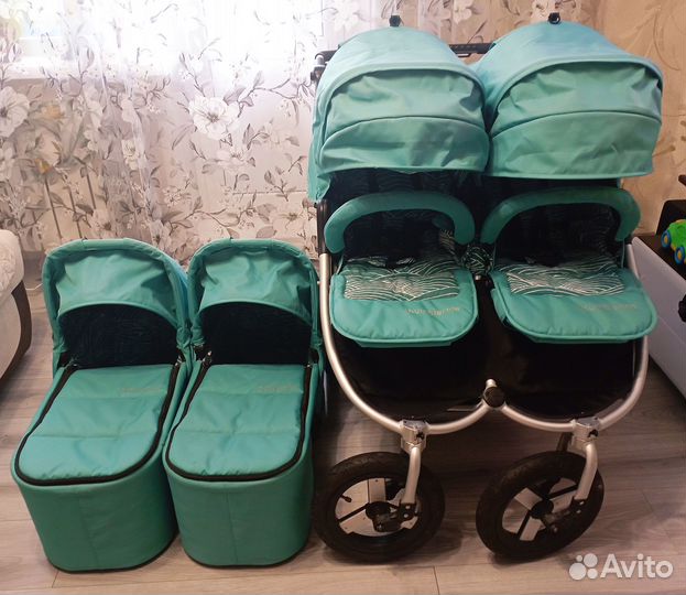 Коляска для двойни bumbleride (2 в 1)