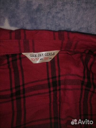 Рубашка в клетку детская