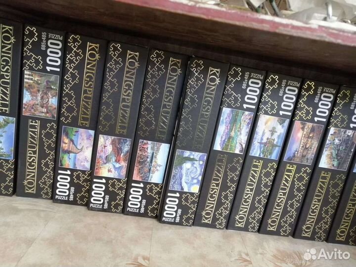Пазлы 1000 деталей, 500 деталей