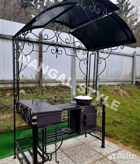 Мангал с крышей