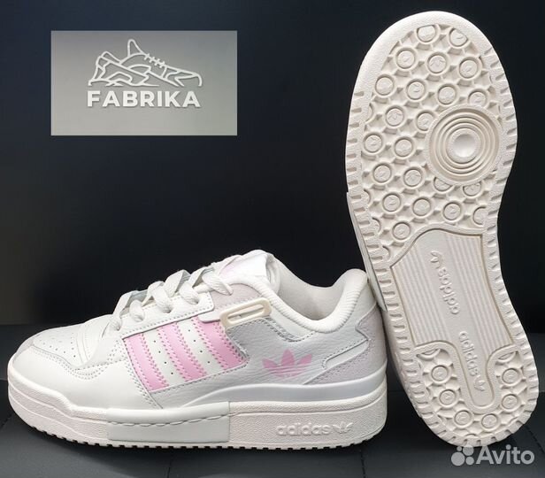 Кроссовки Adidas Forum Exhibit Low Beige/Pink