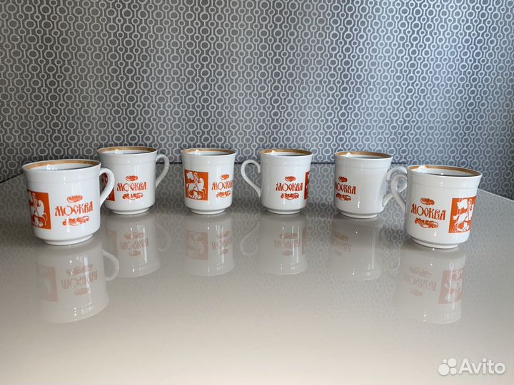 Кружки Москва новые дулево 1 сорт 1991 год