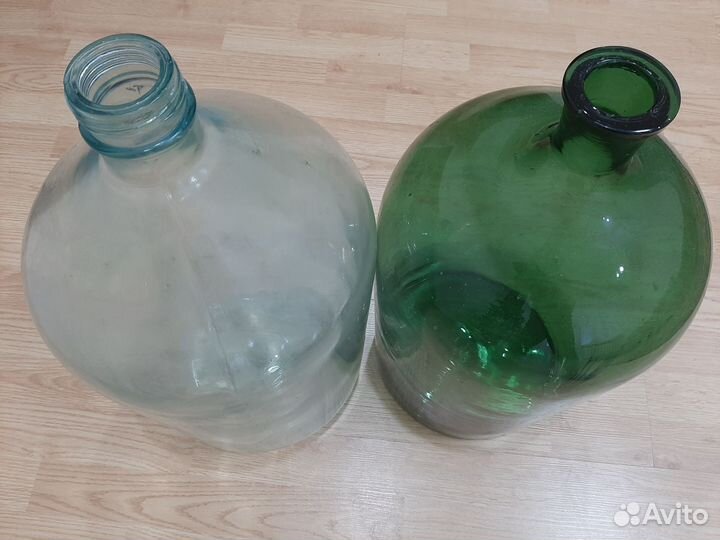 Бутыль стеклянная 20 литров, пробки из стекла