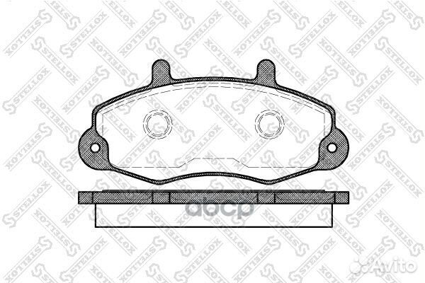 Колодки дисковые п. с антискр. пл. Ford Transit