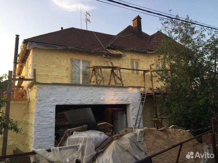 Напыление ппу утепление ангаров \ ecotermix